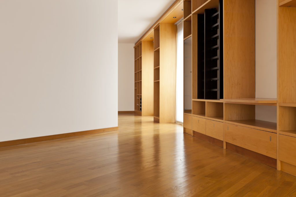 empty hutches in an office building