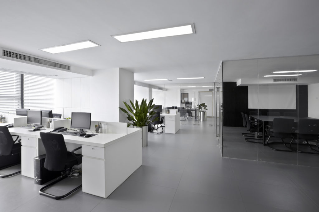 modern office with nice office furniture